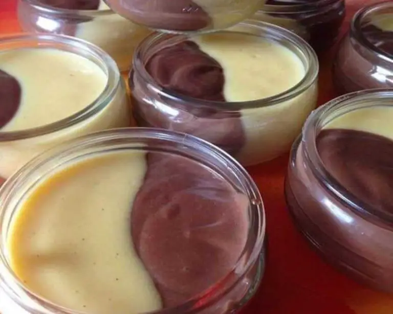 Petites crèmes choco-vanille