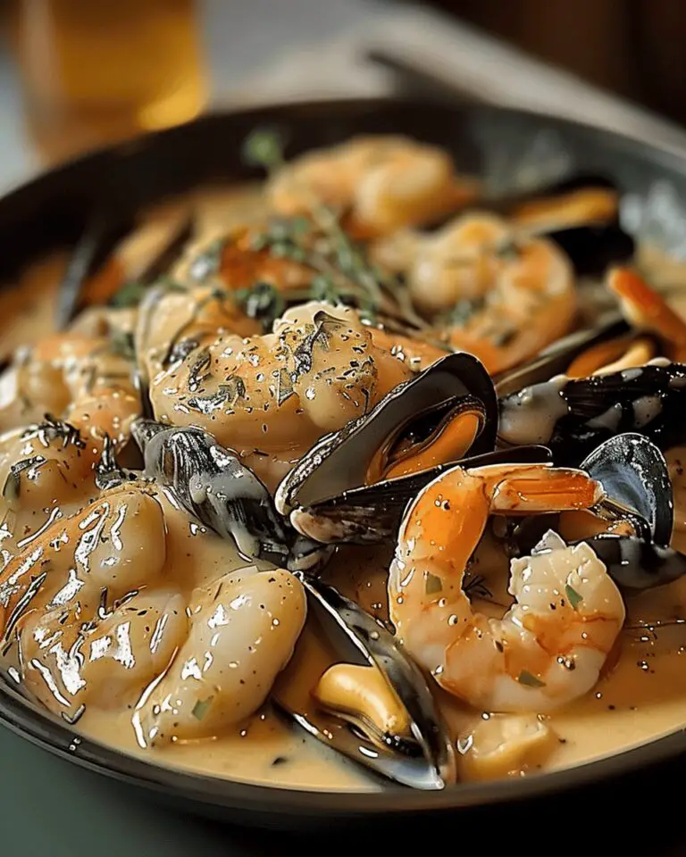 Lotte aux moules et crevettes