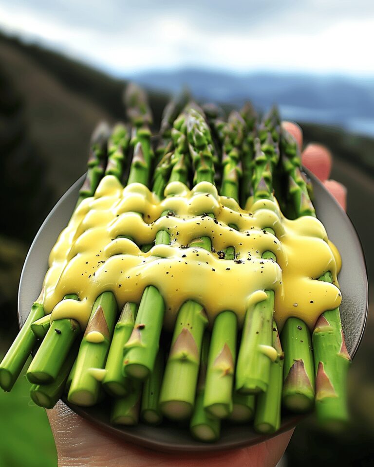 Asperges à la sauce mimosa