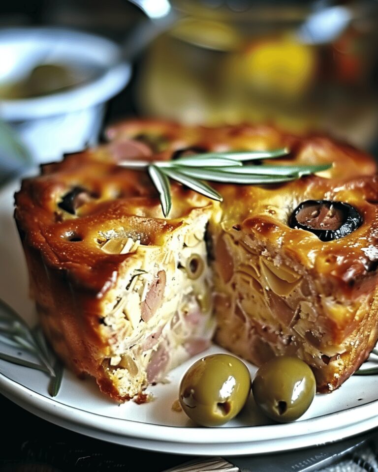 Cake au thon et aux olives