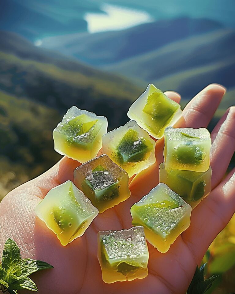 Gummies au melon et menthe