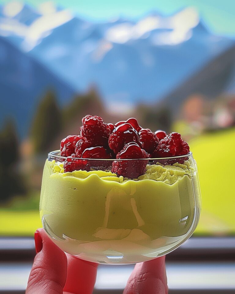 Mousse légère à la pistache