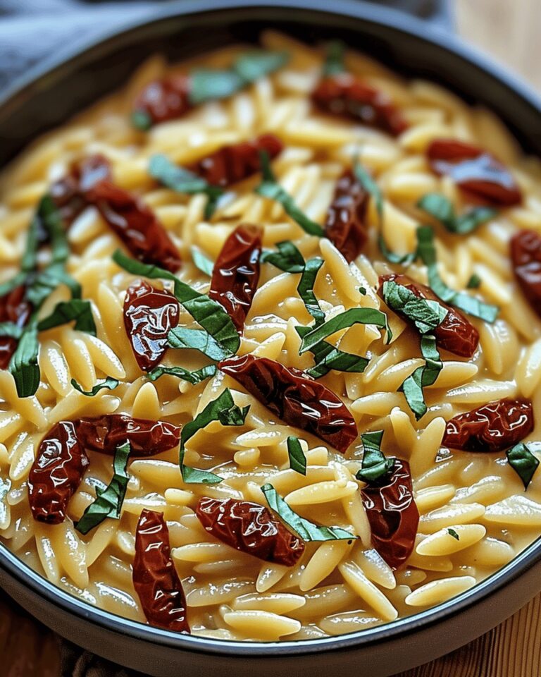 Orzo crémeux aux tomates séchées