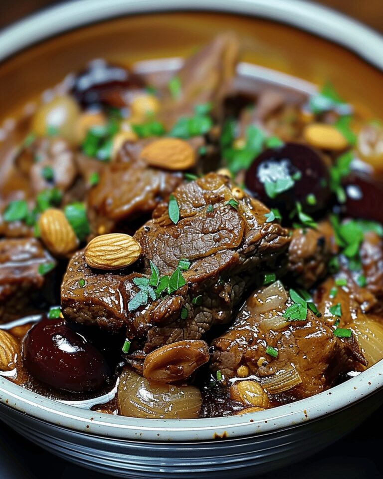 Tajine d'agneau aux pruneaux