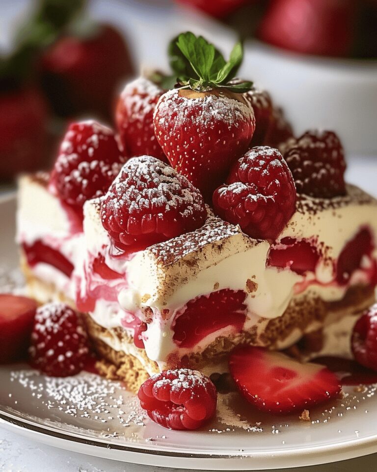 Tiramisu gourmand aux fraises